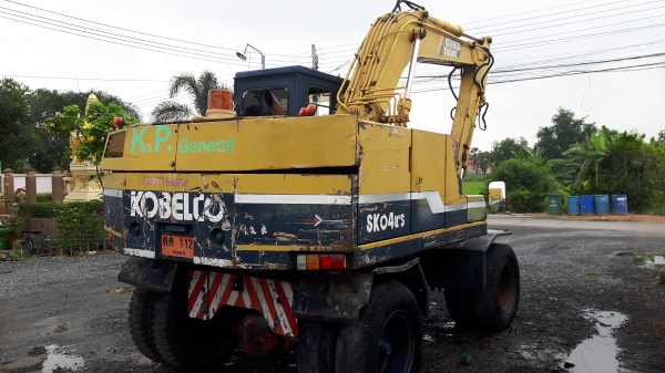 ขายรถแบคโฮ Kobelco sk04ws พร้อมหัวเจาะ,ปุ้งกี๊2ลูก,เอกสารเล่มทะเบียนครับ.
