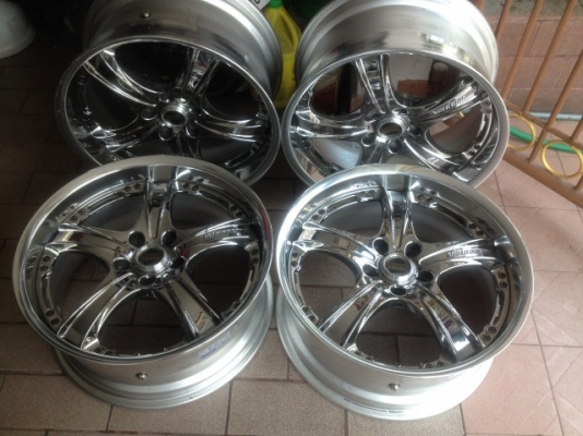 ล้อเเท้ Rays Volk GT-AV สีโครเมี่ยม 18หน้า8หลัง9สีเดิมๆสวยๆจากญี่ปุ่นไม่มีซ่อม