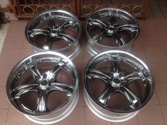 ล้อเเท้ Rays Volk GT-AV สีโครเมี่ยม 18หน้า8หลัง9สีเดิมๆสวยๆจากญี่ปุ่นไม่มีซ่อม