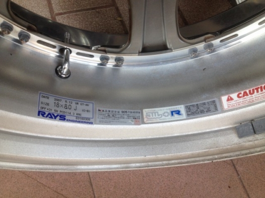 ล้อเเท้ Rays Volk GT-AV สีโครเมี่ยม 18หน้า8หลัง9สีเดิมๆสวยๆจากญี่ปุ่นไม่มีซ่อม