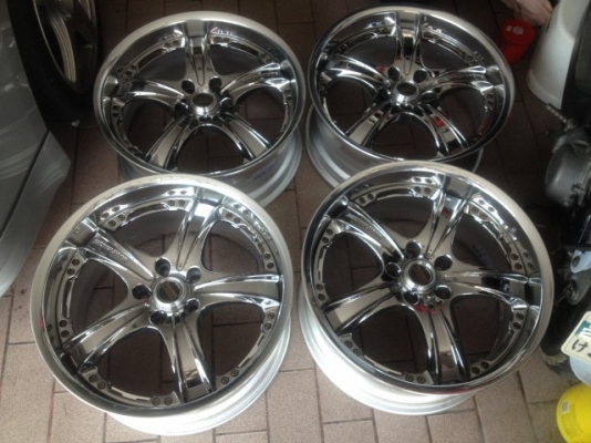 ล้อเเท้ Rays Volk GT-AV สีโครเมี่ยม 18หน้า8หลัง9สีเดิมๆสวยๆจากญี่ปุ่นไม่มีซ่อม