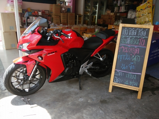 ขายครับ CBR500R ปี2014 รถเดิมๆ เครื่องเงียบๆ ประหยัดน้ำมัน สภาพพร้อมใช้