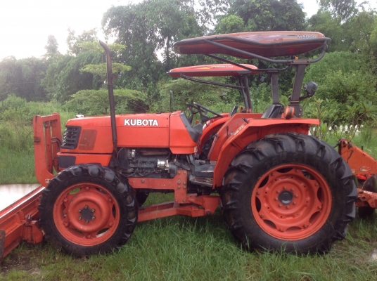 Kubota M5000SU พร้อมใบดัน ผาน 6x24 ตราช้าง สภาพแจ่มราคาเบาๆ