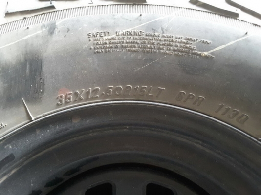 ล้อกะทะ Rock + Maxxis MT 35/12.5/15 สวยๆ 1ชุด