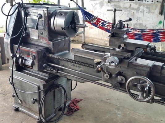 เครื่องกลึง ต้าชิง 6 ฟุต 3 เพลา เกียร์บล็อก เครื่องเงียบ พร้อมใช้งาน 82,000