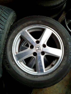 215/60R16  DUNLOP SP SPORT LM-703  แม๊กHONDA  ชุด 4 ล้อ tel.081-427-3941