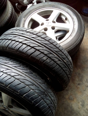 215/60R16  DUNLOP SP SPORT LM-703  แม๊กHONDA  ชุด 4 ล้อ tel.081-427-3941