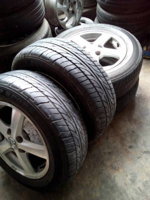 215/60R16  DUNLOP SP SPORT LM-703  แม๊กHONDA  ชุด 4 ล้อ tel.081-427-3941