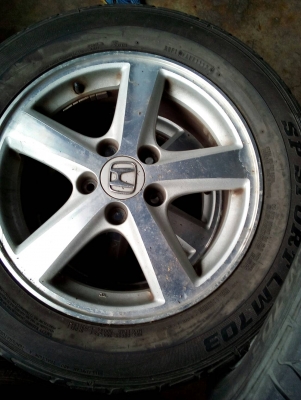 215/60R16  DUNLOP SP SPORT LM-703  แม๊กHONDA  ชุด 4 ล้อ tel.081-427-3941