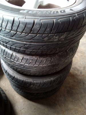 215/60R16  DUNLOP SP SPORT LM-703  แม๊กHONDA  ชุด 4 ล้อ tel.081-427-3941