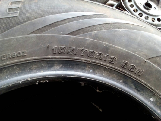 185/70R13  BRIDGESTONE TURANZA RE60 ยางชุด 4 เส้น tel.081-427-3941