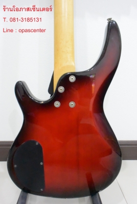 เบสไฟฟ้า 4 สาย ยี่ห้อ Adonis สีแดงเบิร์ส รุ่น 320 ทรง Ibanez มือสอง สภาพดี