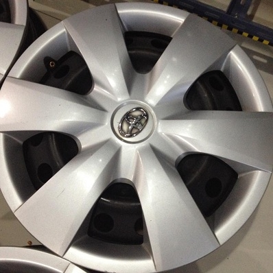 1500/4วง ล้อTOYOTA กะทะฝาครอบ 4รู100 ขอบ15นิ้ว ฝาแท้ครบ มีรอยนิดหน่อยตจวส่งได้