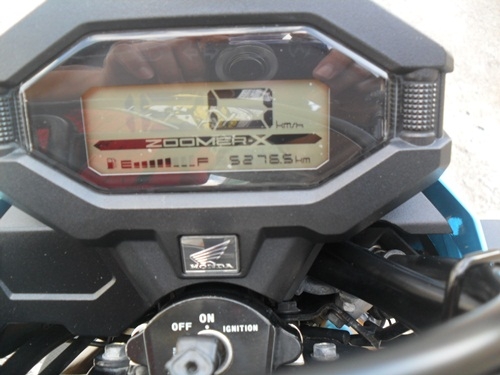 HONDA ZOOMER-X สีฟ้า ตัวท๊อปสุด รุ่นใหม่ล่าสุด คอมบายเบรค ปลายปี ธ.ค 2558