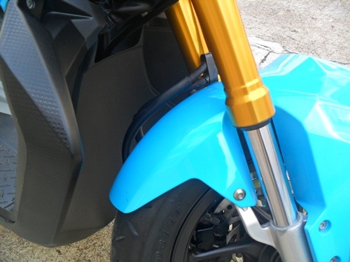 HONDA ZOOMER-X สีฟ้า ตัวท๊อปสุด รุ่นใหม่ล่าสุด คอมบายเบรค ปลายปี ธ.ค 2558