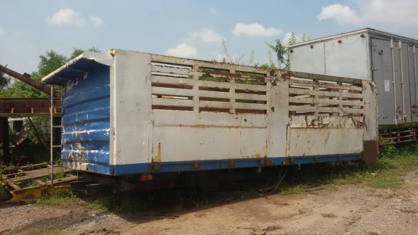 ขายด่วนกระบะดั๊มครบชุด ถอดลงจากสิงห์ไฮเทคแกน100มิล ยาว6ม.กว้าง2.50ม.สูง170พร้อมใช้