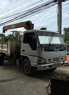 หกล้อ อีซูชุ NQR175ยูโร2ปี52ดั้มสามมิต5คิว ติดเครน 3ตัน 3ปอก 2ชัก กะบะดั้มยาว3.80ม สภาพดีเดิมๆสวยพร้อมใช้ ทะเบียนพร้อมโอน
