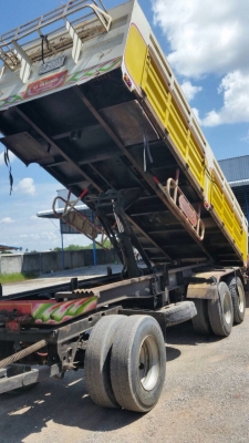 ขายรถพ่วงดัมพ์ Hino 500 เครื่อง 344 แรง ปี 54 กระบะดัมพ์อู่ซีทีทรัค ลูก 3 เพลาแท้ ยาง 80\% รถพร้อมใช้งาน