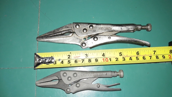 ขายคีมล็อกปากยาวแพ็คคู่งานเก่า