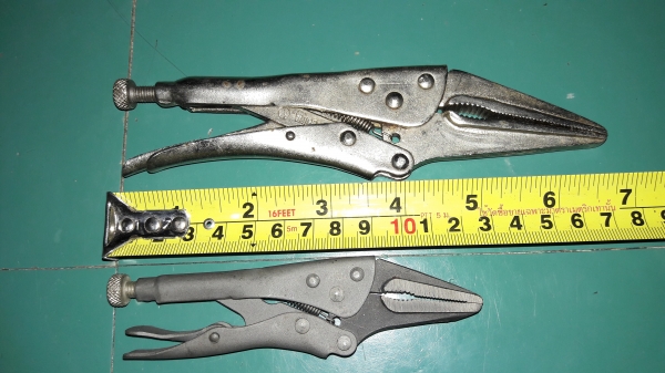 ขายคีมล็อกปากยาวแพ็คคู่งานเก่า