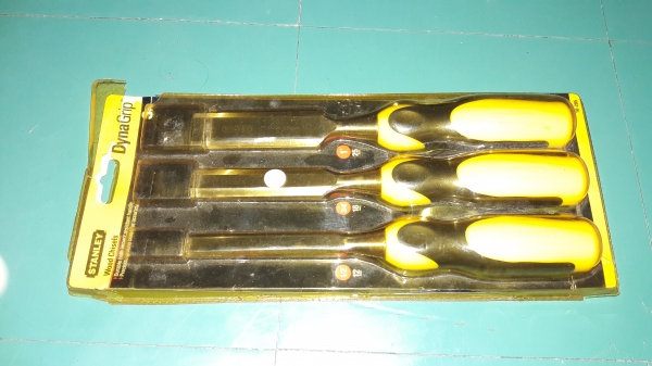 ขายสิ่วSTANLEY แพ็คชุด3ด้ามงานเก่าเก็บขนาด1",3/4",1/2"งานดี