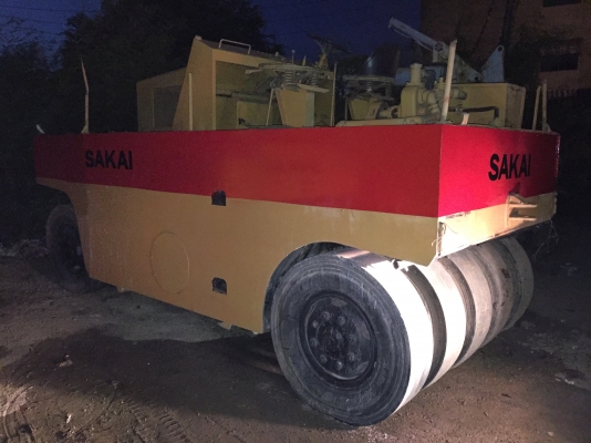 ขายด่วนรถบด9ล้อSAKAI TS7409 พร้อมใช้งาน เล่มทะเบียน