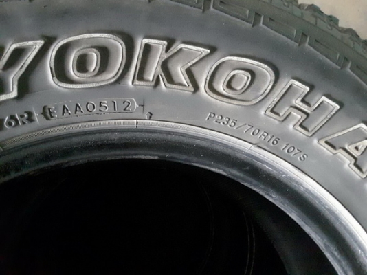 Yokohama AT 235/70/16 ปี12 สภาพดี 1ชุด