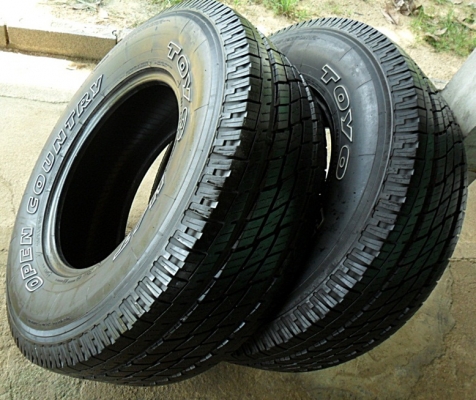 ยาง16กระบะสูง โตโย265-70-R16 ลงพื้นปี14 (2เส้น1,800)ดอกหนา1 ซม.