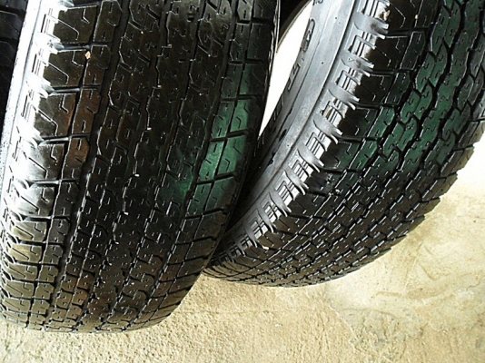 ยาง17กระบะสูง บริดสโตน255-65-R17ลงพื้นปี14 (4เส้น 3,800)ดอกหนา1 ซม.