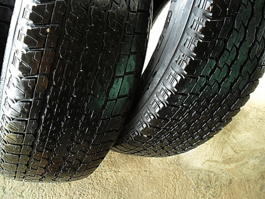 ยาง17กระบะสูง บริดสโตน255-65-R17ลงพื้นปี14 (4เส้น 3,800)ดอกหนา1 ซม.