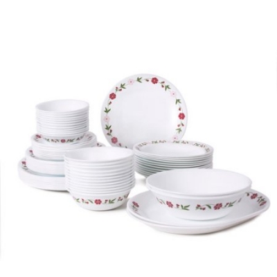 ขายจานชุด ยี่ห้อCORELLE 76ชิ้น ของใหม่ จากนอก
