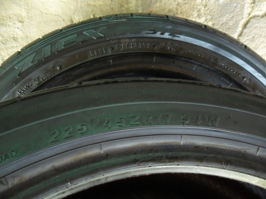 ยางซิ่ง17 ฟอลเคน 225-45-R17ลงพื้นปี13 หนาเกือบ 1เซ็น ยางซิ่ง17 ฟอลเคน 225-45-R17ลงพื้นปี13 หนาเกือบ 1เซ็น