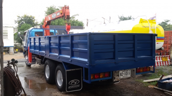 .HINO.FL1J-เครื่อง.JO8C.เครนยูนิค.5ตัน.4ปลอก.ท้องV.ช่วงยาว.7,50เมตร.สภาพสวย.พร้อมใช้.ราคา.1,385,000.บ