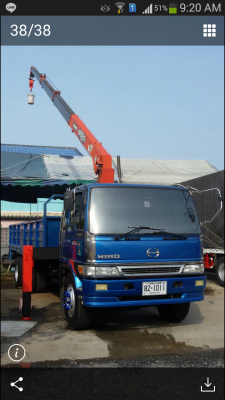 .HINO.FL1J-เครื่อง.JO8C.เครนยูนิค.5ตัน.4ปลอก.ท้องV.ช่วงยาว.7,50เมตร.สภาพสวย.พร้อมใช้.ราคา.1,385,000.บ