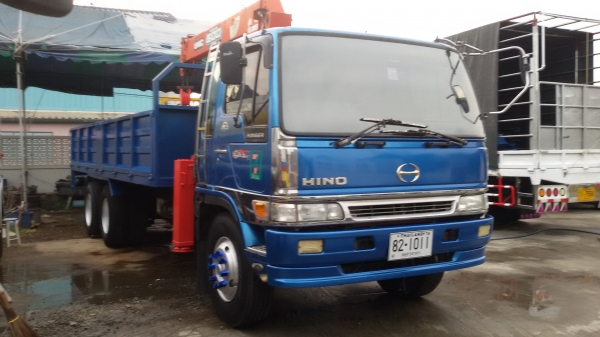 .HINO.FL1J-เครื่อง.JO8C.เครนยูนิค.5ตัน.4ปลอก.ท้องV.ช่วงยาว.7,50เมตร.สภาพสวย.พร้อมใช้.ราคา.1,385,000.บ
