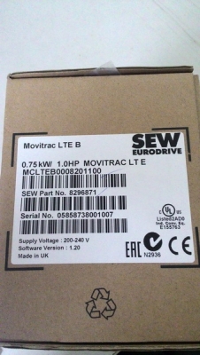 ขาย INVERTER ยี่ห้อ SEW 0.75 KW, 1 HP รุ่น Movitrac LT ใช้ไฟบ้าน 220 V ของใหม่