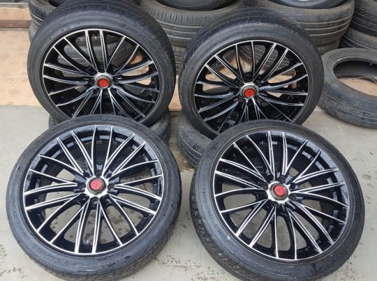 ขายล้อ Samurai Dojo 17 4รู100-114 พร้อมยาง 4 ล้อ