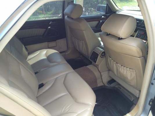 ขาย benz 500 เถ้าแก่โรงสี สภาพนางฟ้า สวยใสไร้ที่ติ สีฟ้า ปี92 ซันลูป ประตูดูด เบาะหลังปรับเอนได้