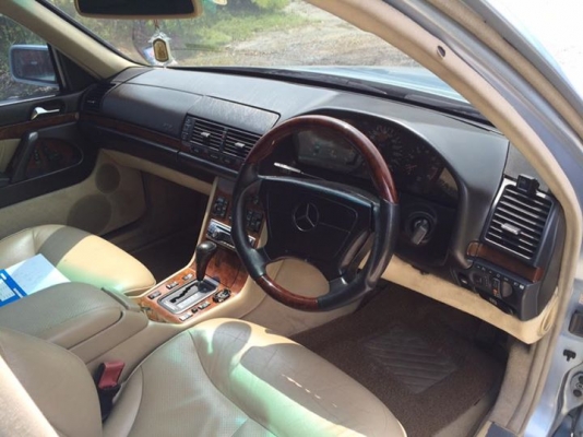 ขาย benz 500 เถ้าแก่โรงสี สภาพนางฟ้า สวยใสไร้ที่ติ สีฟ้า ปี92 ซันลูป ประตูดูด เบาะหลังปรับเอนได้