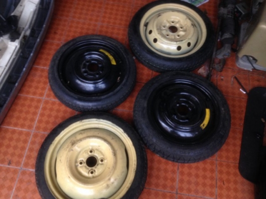 ล้ออะไหล่เเบบบางเก่าญี่ปุ่นเเท้สภาพดี วงละ