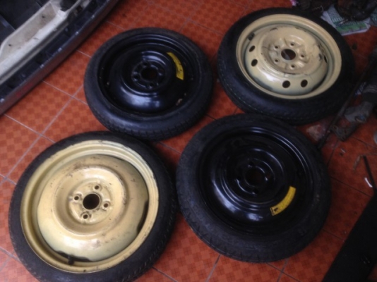 ล้ออะไหล่เเบบบางเก่าญี่ปุ่นเเท้สภาพดี วงละ