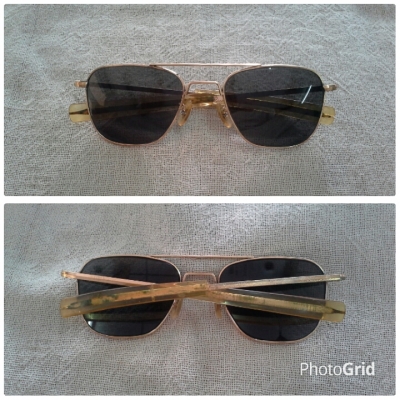 แว่นตาวินเทจเสืออากาศยุค '60s ตัวลึก!  Original AO American Optical handmade in USA