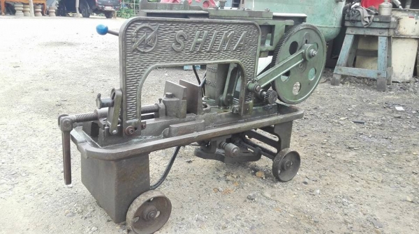 เลื่อยชักตัดเหล็กญี่ปุ่น S H I M A Made in JAPAN 14" มีปั้มน้ำ สดนอกลงตู้(ไม่มีมอเตอร์)