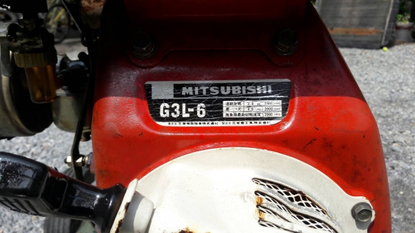 ปั๊มลม MEIJI เครื่อง  MITSUBISHI G3L-6  ถังคู่