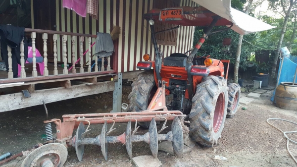 Kubota L3608 ปี55 หาง5 โรตารี่ ใบดัน ชั่วโมงน้อย สีเดิมบางนาบวช เล่มพร้อมโอน