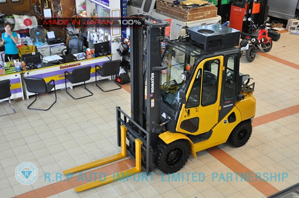 ขายรถโฟล์คลิฟท์มือสอง KOMATSU FG30T-16-732273 ราคา 395,000 บาท นำเข้าจากประเทศญี่ปุ่น 100\% ไม่เคยใช้งานในไทย