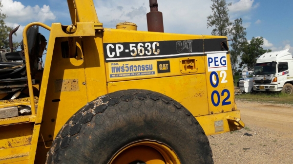 รถบดสั่นเสทือนล้อหนาม2เพลา CAT CP563 เอกสารเล่มทะเบียน