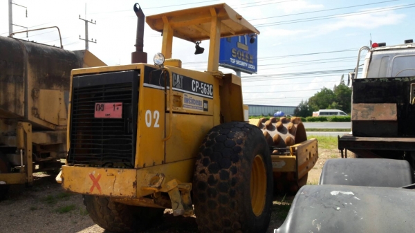รถบดสั่นเสทือนล้อหนาม2เพลา CAT CP563 เอกสารเล่มทะเบียน