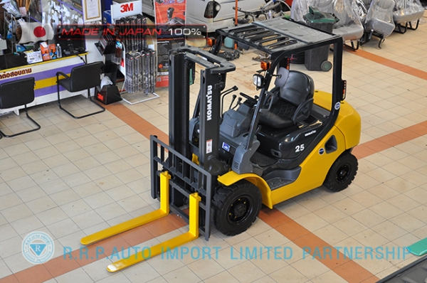 ขายรถโฟล์คลิฟท์มือสอง KOMATSU FD25C-16-731295 ราคา 355,000 บาท นำเข้าจากประเทศญี่ปุ่น 100\% ไม่เคยใช้งานในไทย
