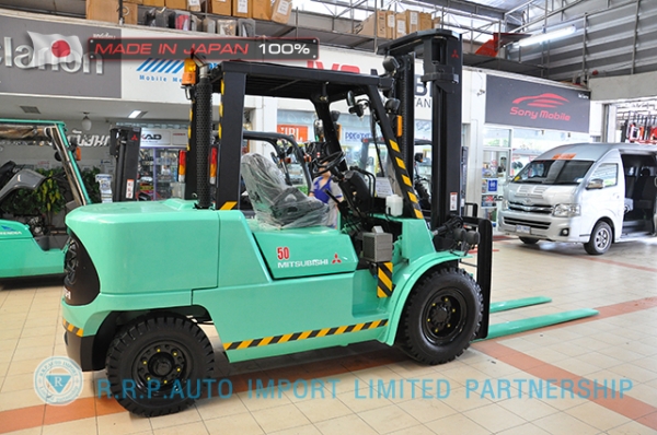 ขายรถโฟล์คลิฟท์มือสอง MITSUBISHI รุ่น FD50T-F28B-50312 ราคา 495,000 บาท นำเข้าจากประเทศญี่ปุ่น 100\%